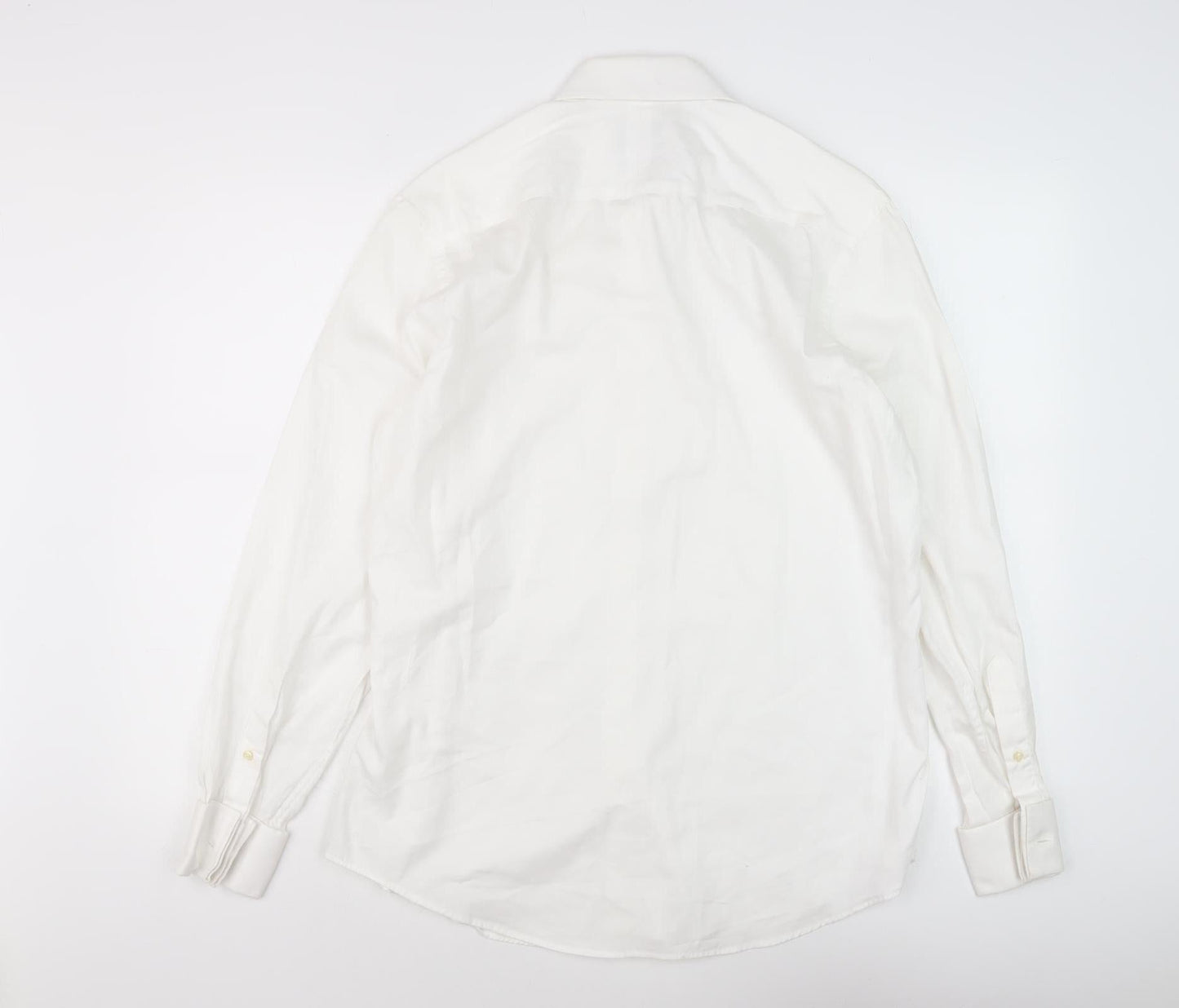 Taylor & Hunt Men's White Formal Dress Shirt, Long Sleeve