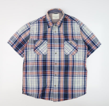 Woodenhook Men's Multicoloured Plaid Shirt L