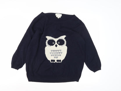 Womens UK Size 10 NEXT Blue Pullover Jumper