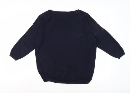 Womens UK Size 10 NEXT Blue Pullover Jumper