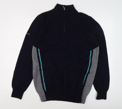 Glenmuir Men's Blue Full Zip Jumper M