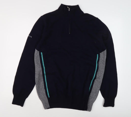 Glenmuir Men's Blue Full Zip Jumper M