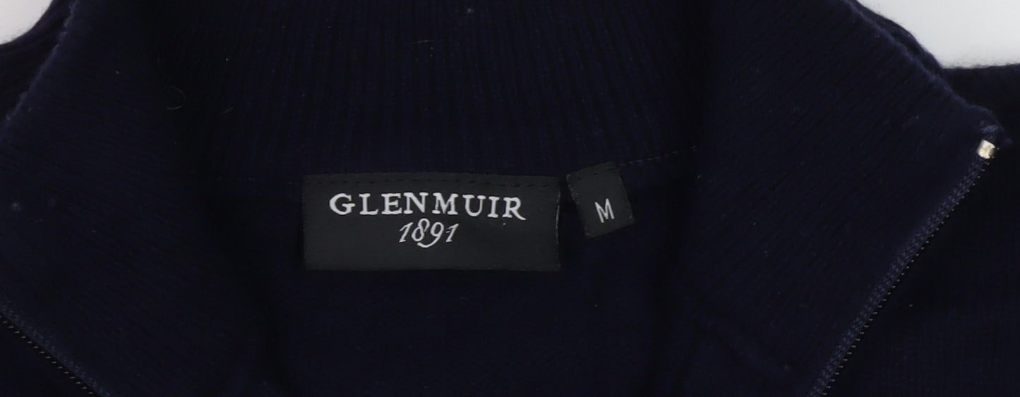 Glenmuir Men's Blue Full Zip Jumper M