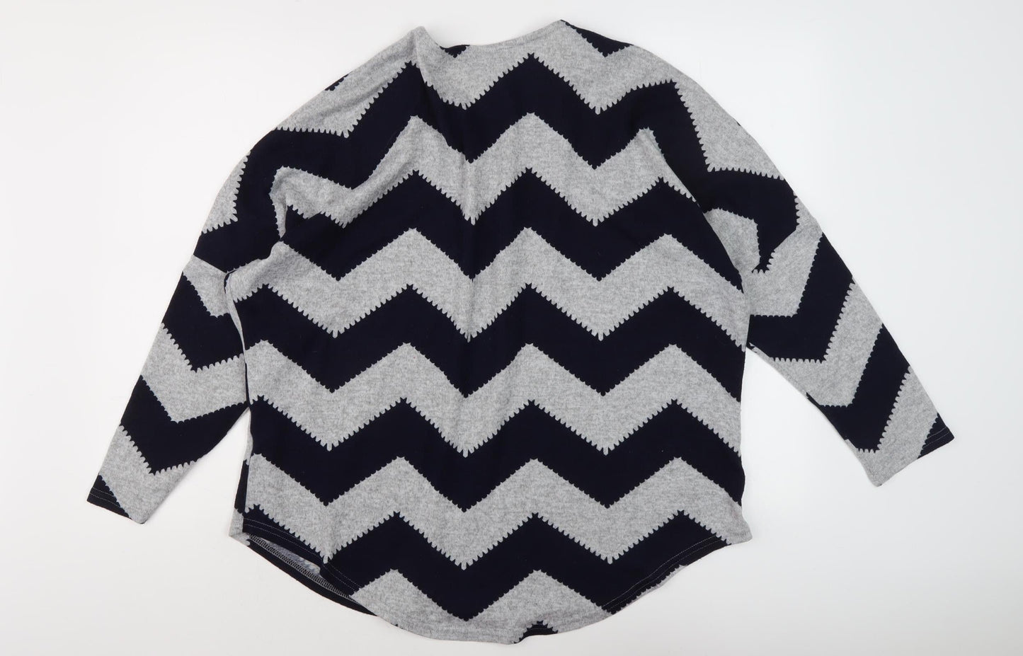 Womens UK Size 12 Izabel London Multicoloured Henley Jumper