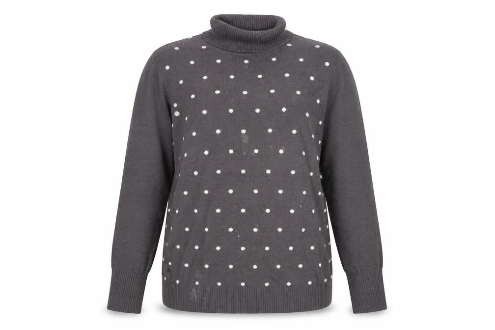 Womens UK Size 14 Peter Hahn Grey Pullover Jumper