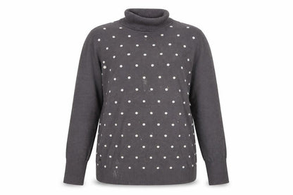 Womens UK Size 14 Peter Hahn Grey Pullover Jumper