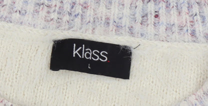 Womens UK Size L Klass Multicoloured Pullover Jumper