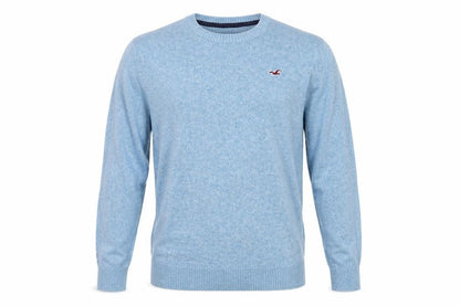 Mens UK Size S Hollister Blue Pullover Jumper