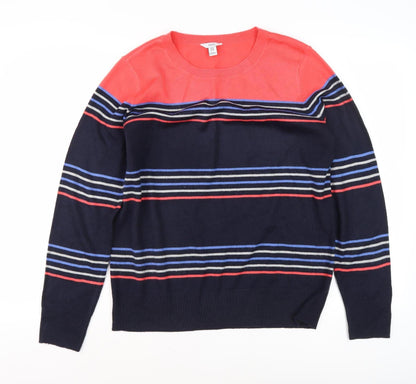 Womens UK Size 14 M&Co Multicoloured Pullover Jumper