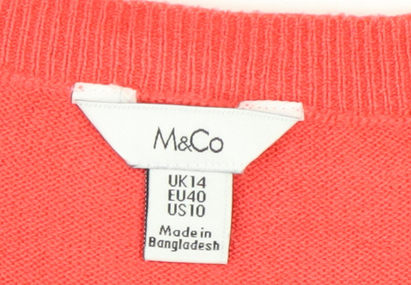 Womens UK Size 14 M&Co Multicoloured Pullover Jumper