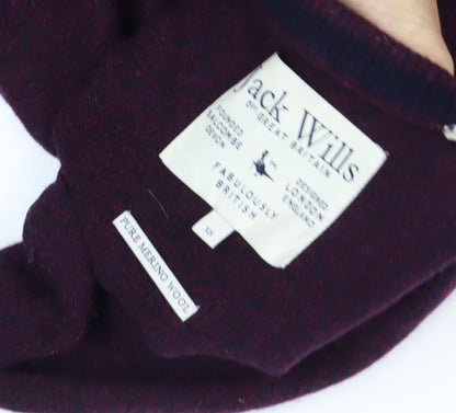 Jack Wills Men's Purple Wool Knit Pullover XS