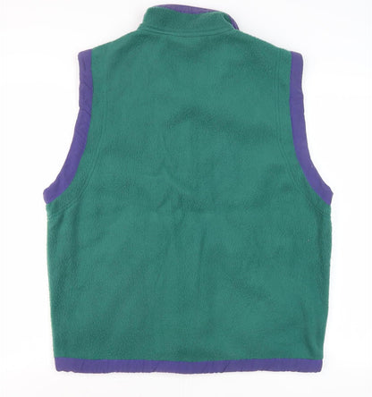 Casual Club Unisex Green Waistcoat Fleece S