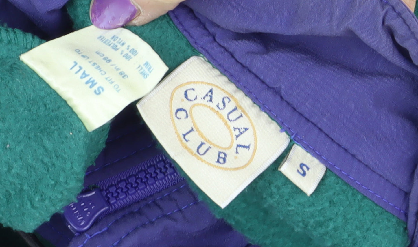 Casual Club Unisex Green Waistcoat Fleece S