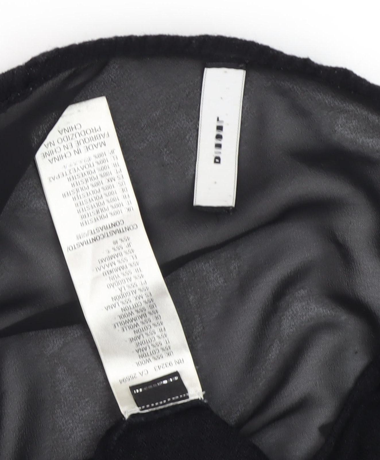 Diesel Women's Black Open Front Cardigan Medium Regular Fit