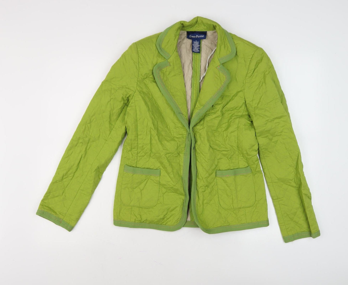 Evan-Picone Women's Green Quilted Blazer Size 6