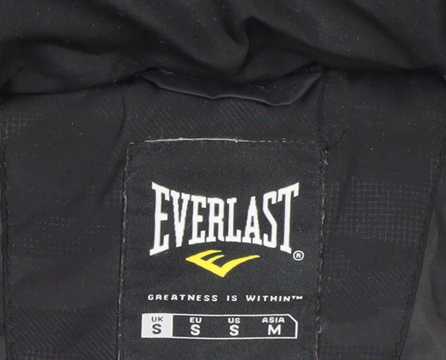 Mens UK Size S Everlast Black Puffer Jacket
