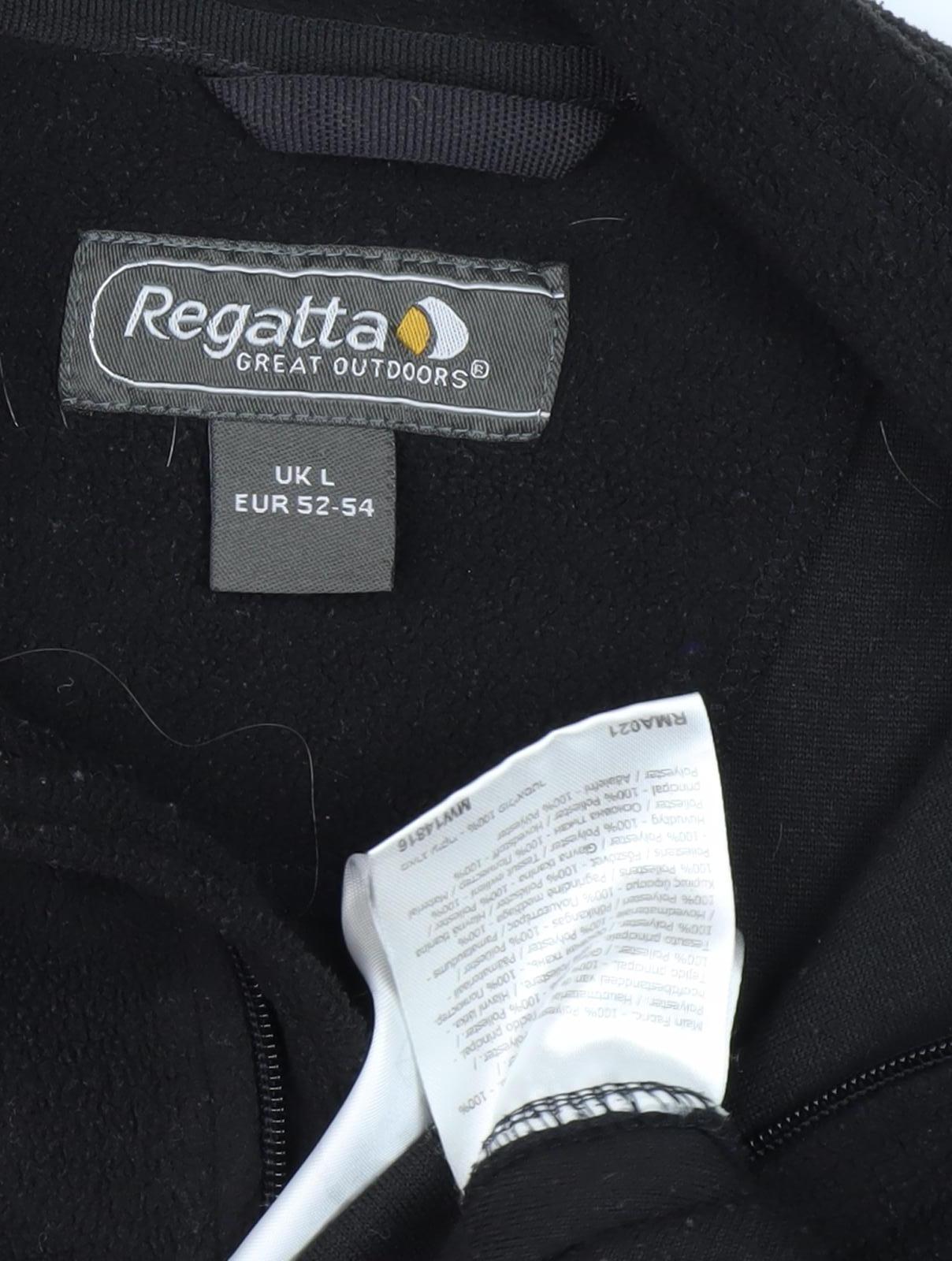 Regatta Black Fleece Pullover, Unisex L, Outdoor Hiking