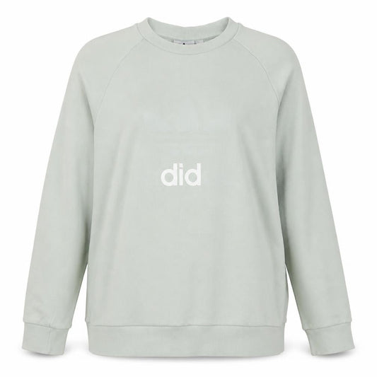 Front view of Adidas Women's Green Pullover Sweatshirt, size M