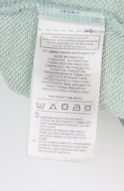 Adidas Women's Green Pullover Sweatshirt Size M