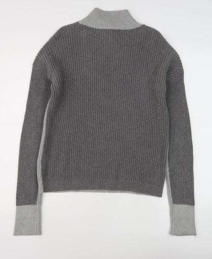 Tommy Hilfiger Men’s Grey Mock Neck Pullover Jumper - S