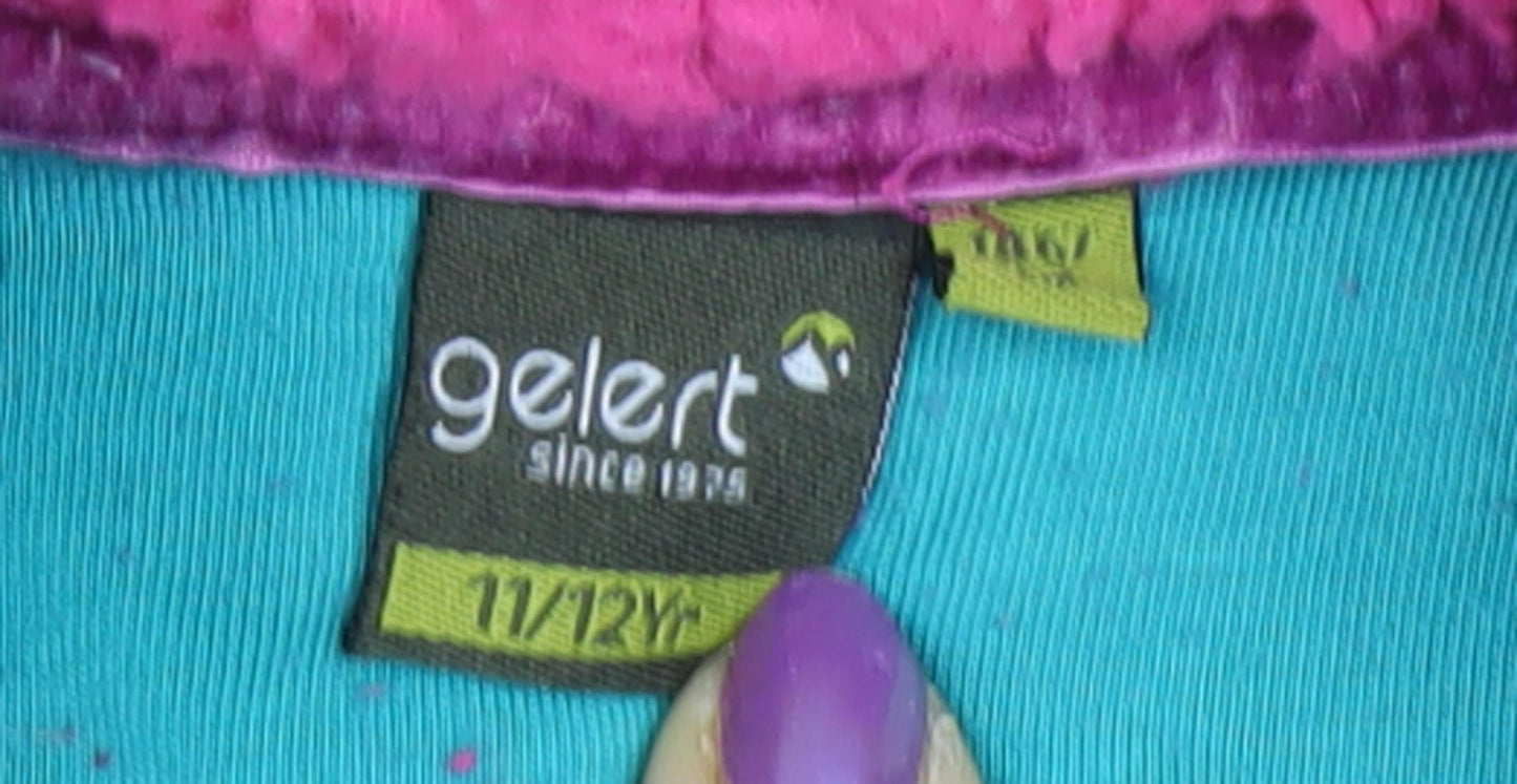 Gelert Girls Pink Fleece Hoodie 11-12 Yrs 1/4 Zip Outdoor Hiking