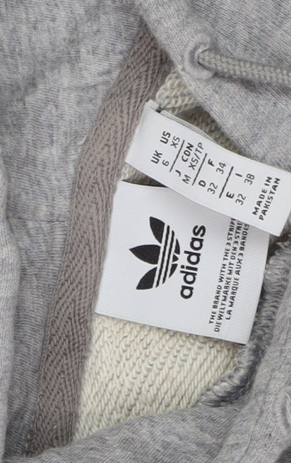 Adidas Women's Grey Pullover Hoodie XS
