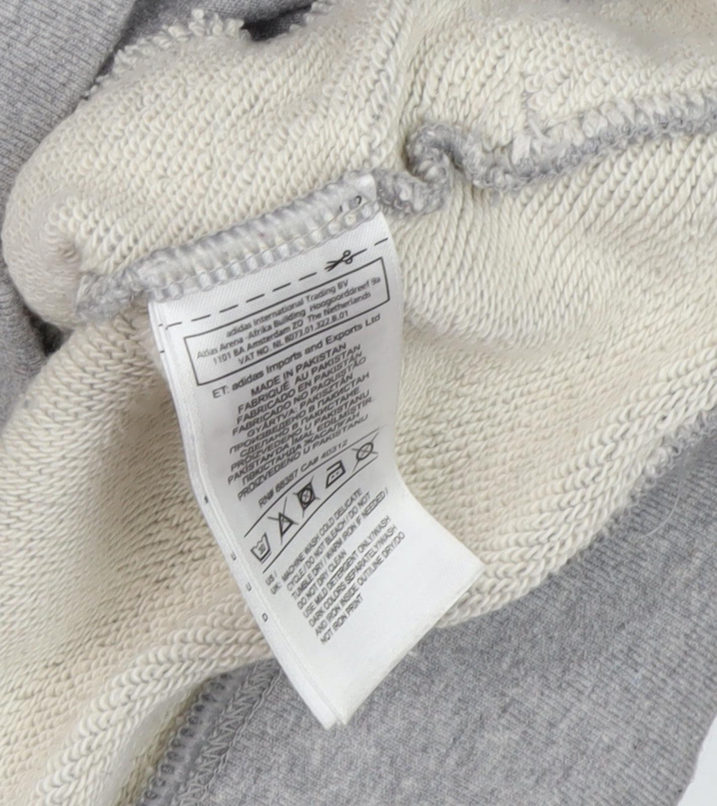 Adidas Women's Grey Pullover Hoodie XS