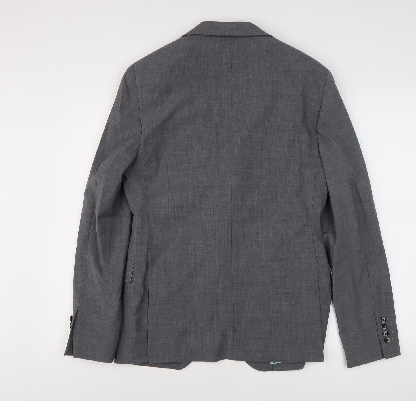 Mens UK Size 38 Moss London Regular Grey Suit Jacket