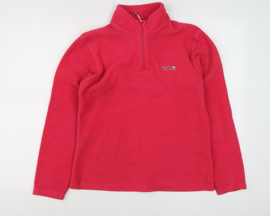 Regatta Women's Red Fleece Pullover Sweatshirt Size 10