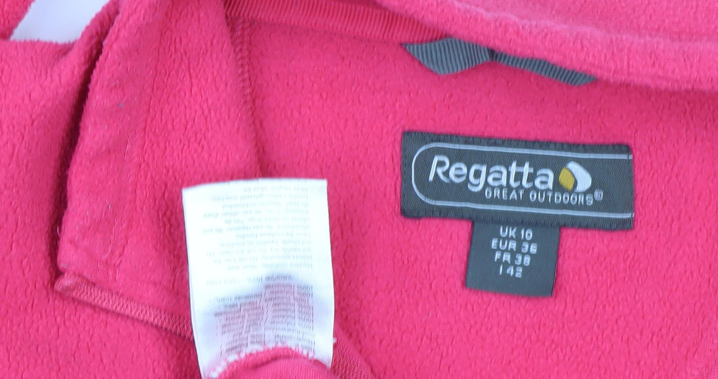Regatta Women's Red Fleece Pullover Sweatshirt Size 10