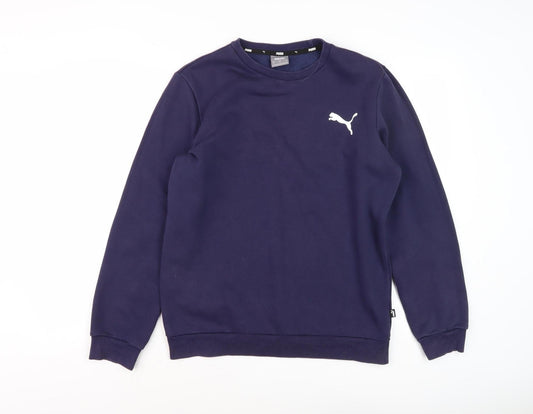 Mens UK Size S PUMA Blue Pullover Sweatshirt