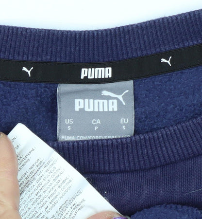 Mens UK Size S PUMA Blue Pullover Sweatshirt