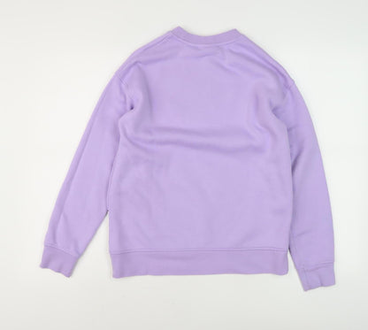 Womens UK Size 2XS Looney Tunes Purple Pullover Sweatshirt