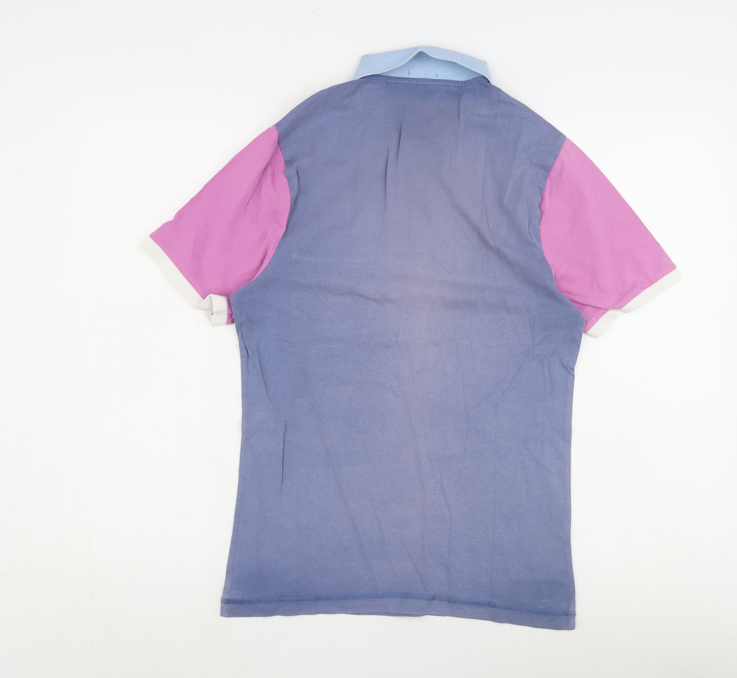 Original Penguin Men's Blue Colourblock Polo Shirt