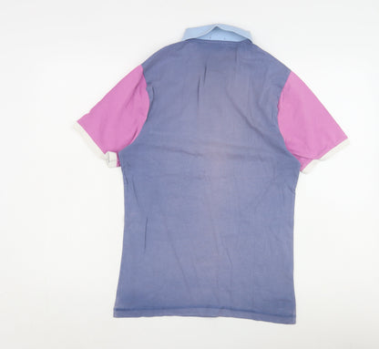 Original Penguin Men's Blue Colourblock Polo Shirt