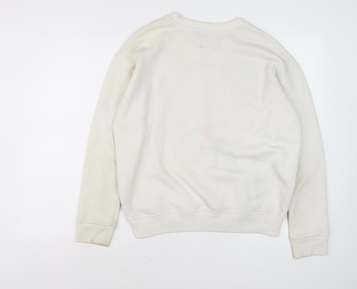 Tommy Jeans Men’s White Logo Sweatshirt Pullover