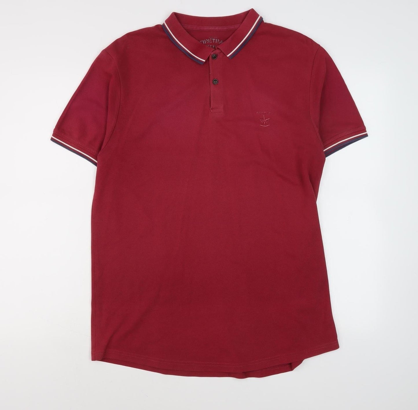 Firetrap Men's Red Polo Shirt XL, Collared Design