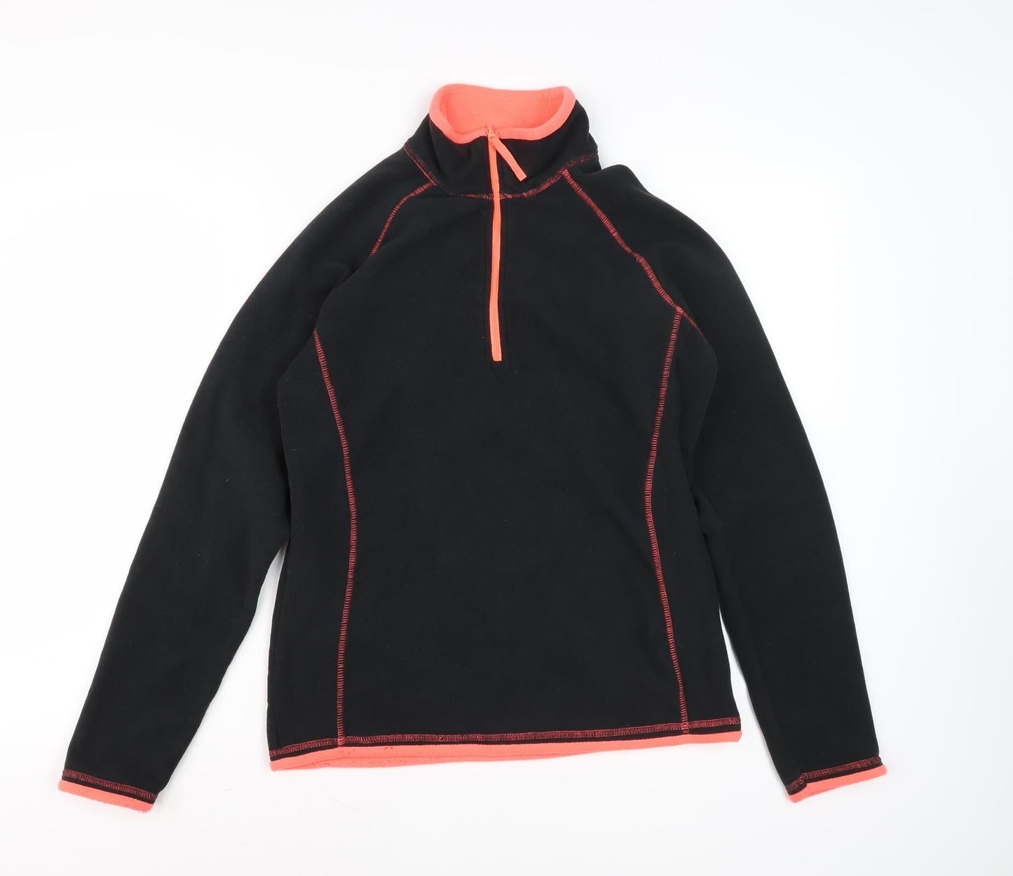 Womens UK Size 8 Mountain Warehouse Black Full Zip Sweatshirt
