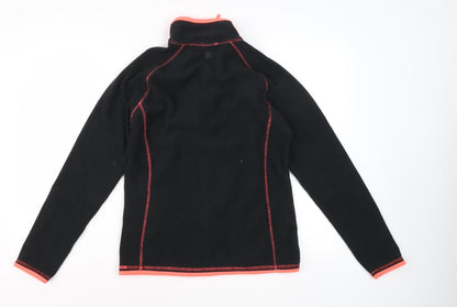 Womens UK Size 8 Mountain Warehouse Black Full Zip Sweatshirt