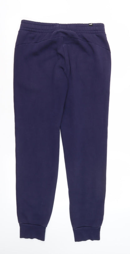 Puma Men's Blue Jogger Trousers - Medium
