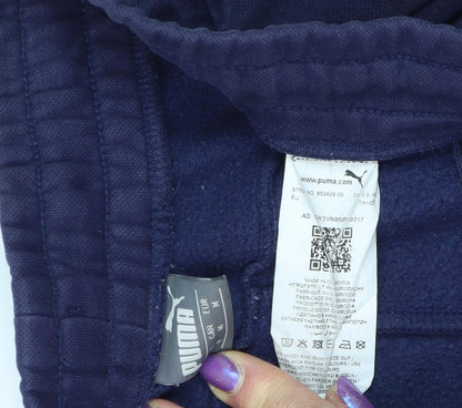 Puma Men's Blue Jogger Trousers - Medium