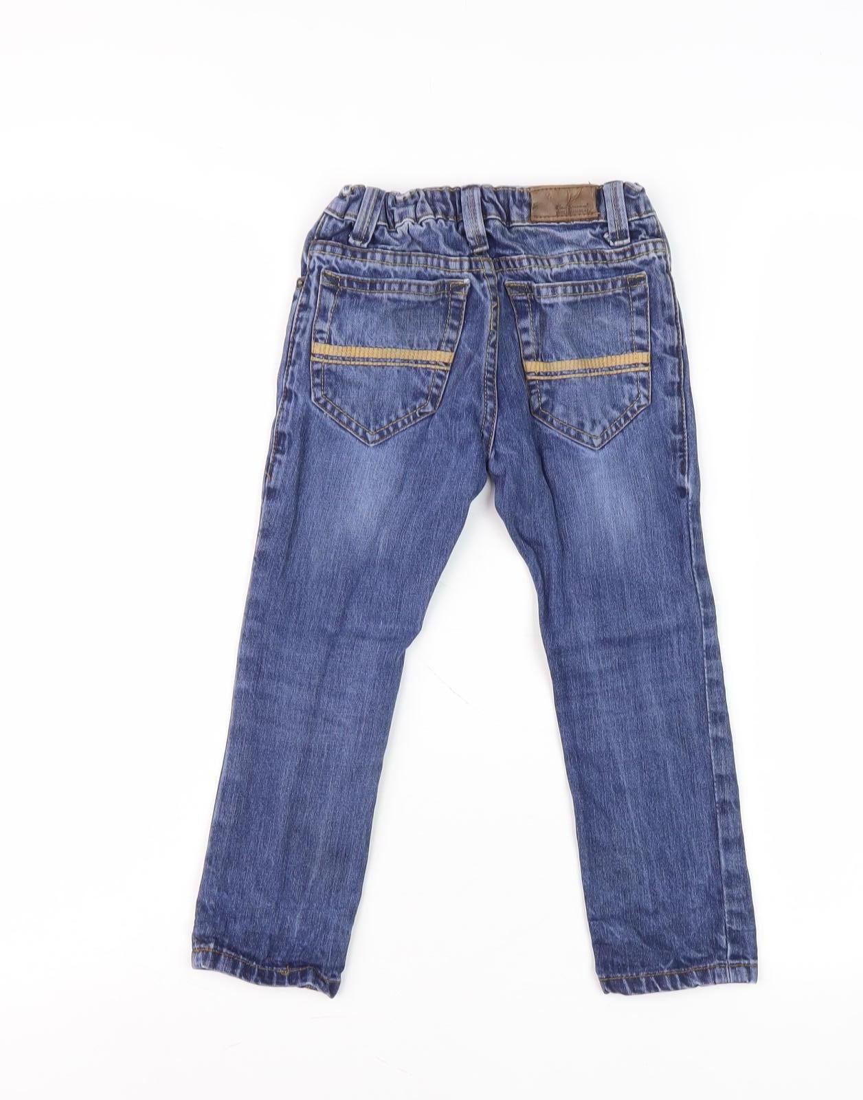Ben Sherman Boys Blue Straight Denim Jeans