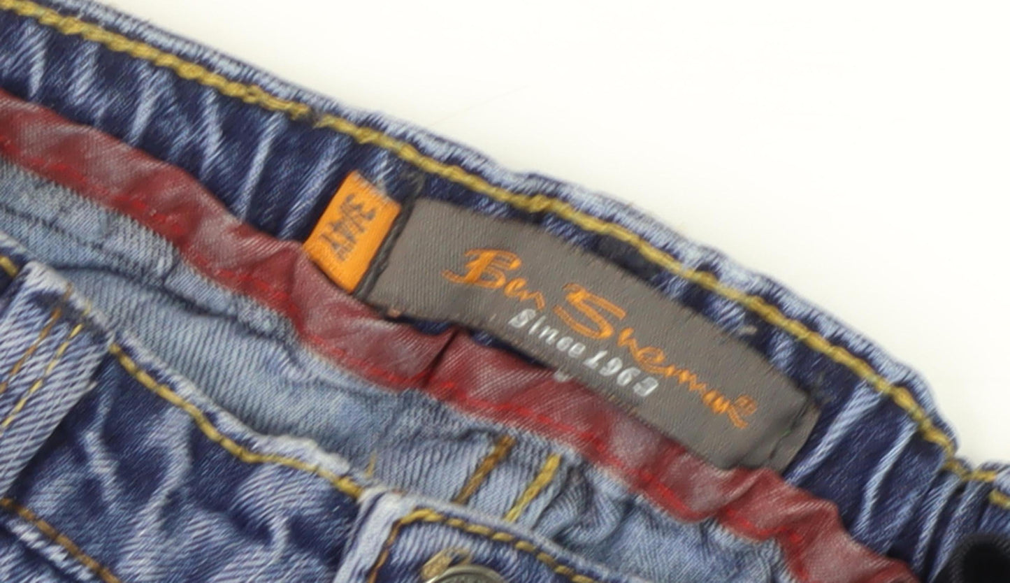 Ben Sherman Boys Blue Straight Denim Jeans