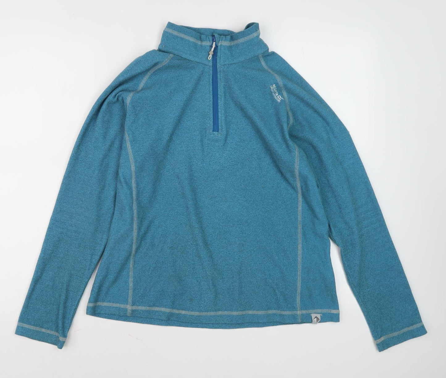 Regatta Women's Blue Sweatshirt, Size 12, 1/4 Zip