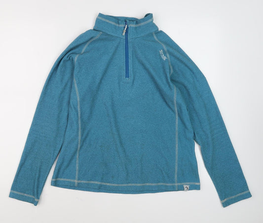 Regatta Women's Blue Sweatshirt, Size 12, 1/4 Zip