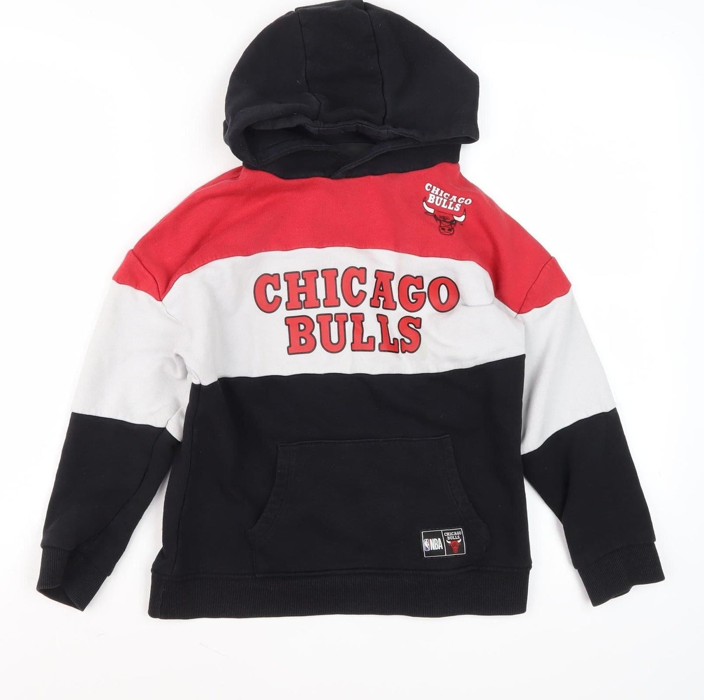 NBA Boys Black, Red & White Pullover Hoodie 8-9 Years