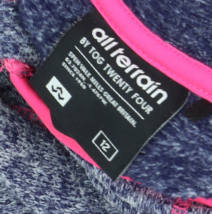 All Terrain Women's Blue Wool Blend Jacket Size 12