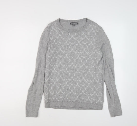 Laura Ashley Women's Grey Pullover Jumper Size 10
