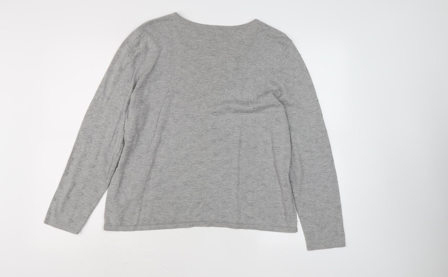 Eastex Women's Grey Jumper, Size 18, Cotton Mix