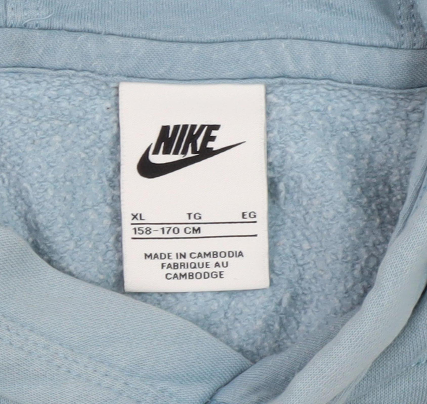 Nike Unisex Blue XL Pullover Hoodie - Casual & Training